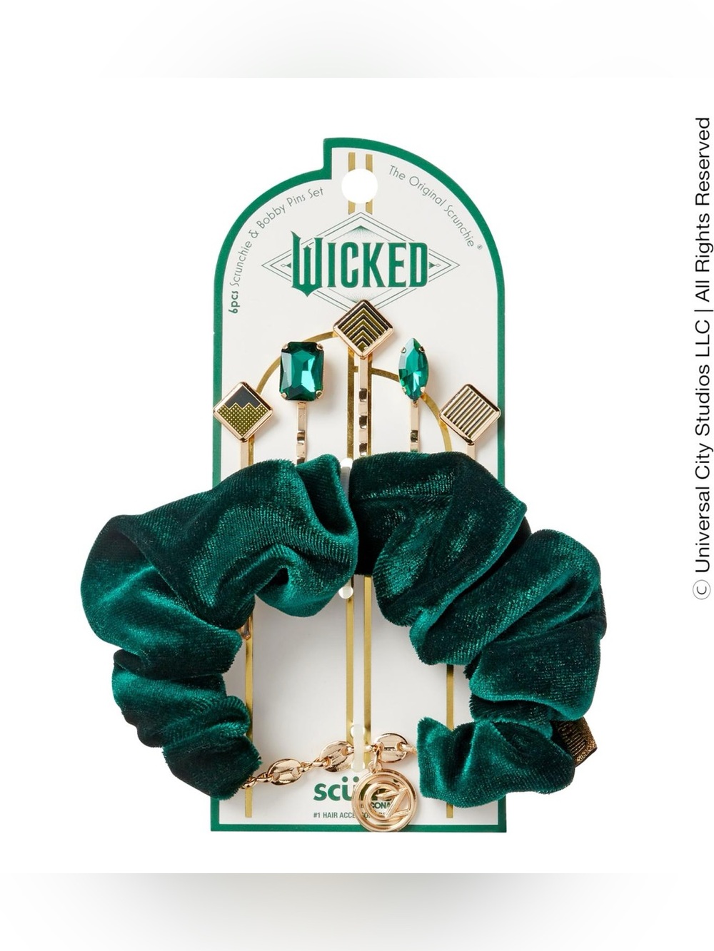 Wicked Glinda Scrunchie & Hair Clip Set *NWT* limited edition